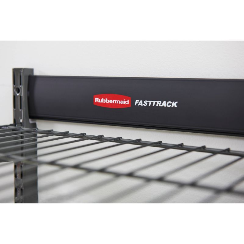 Rubbermaid Shed Shelf, Wire Basket & 50 Lbs Capacity 34" Tool Rack (2 of Each)