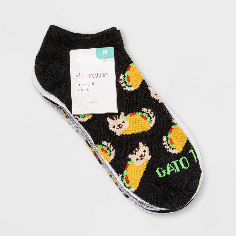 Women's Sparkly Hippo Low Cut Socks - Xhilaration™ Blue 4-10