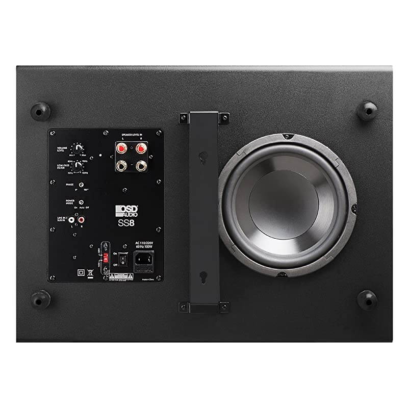 SS8 Slim 250W 8" Powered Subwoofer w/ DSP App Control (2nd Generation)
