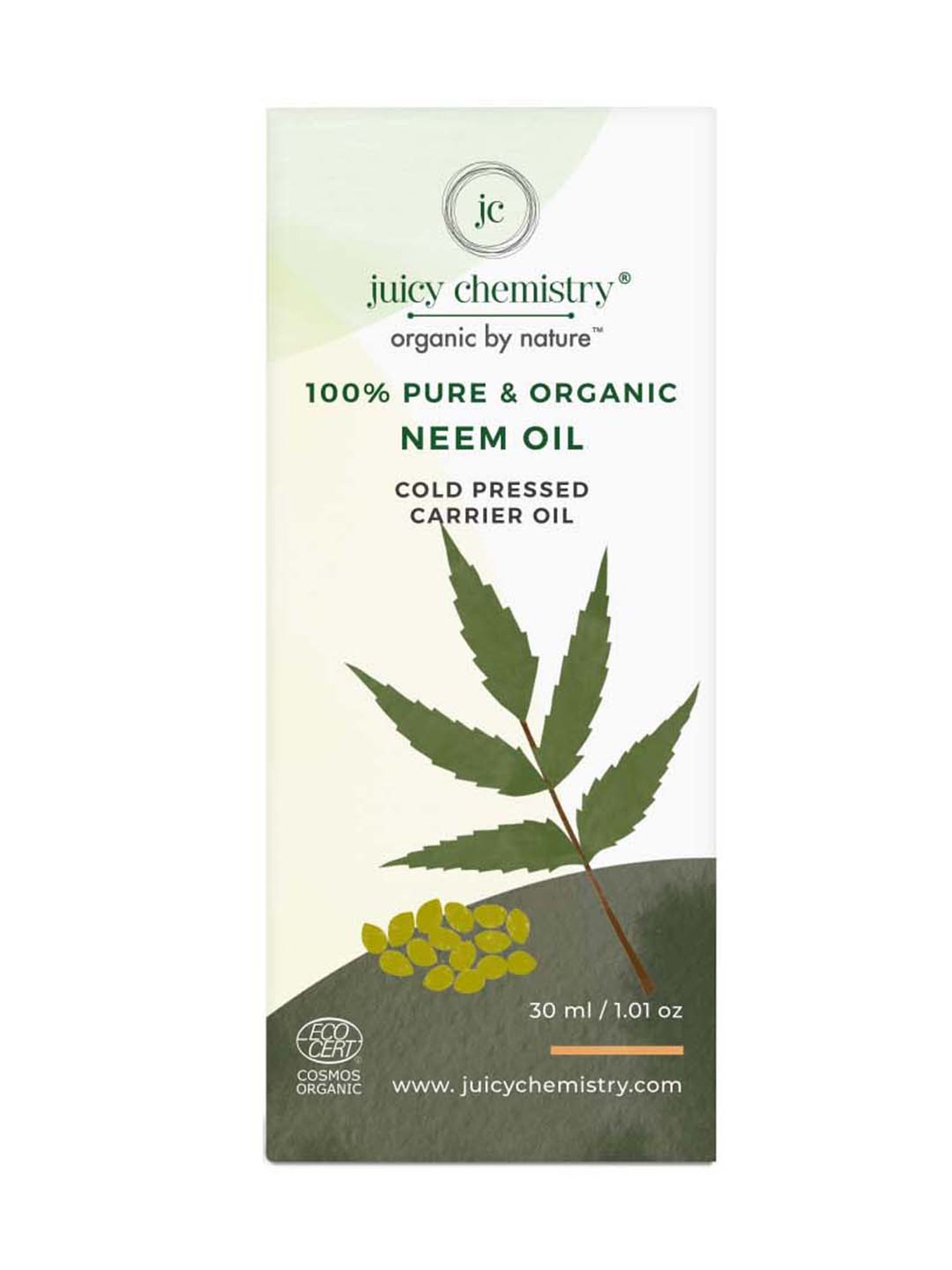 Juicy Chemistry Neem Cold Pressed Carrier Oil - 30 ml