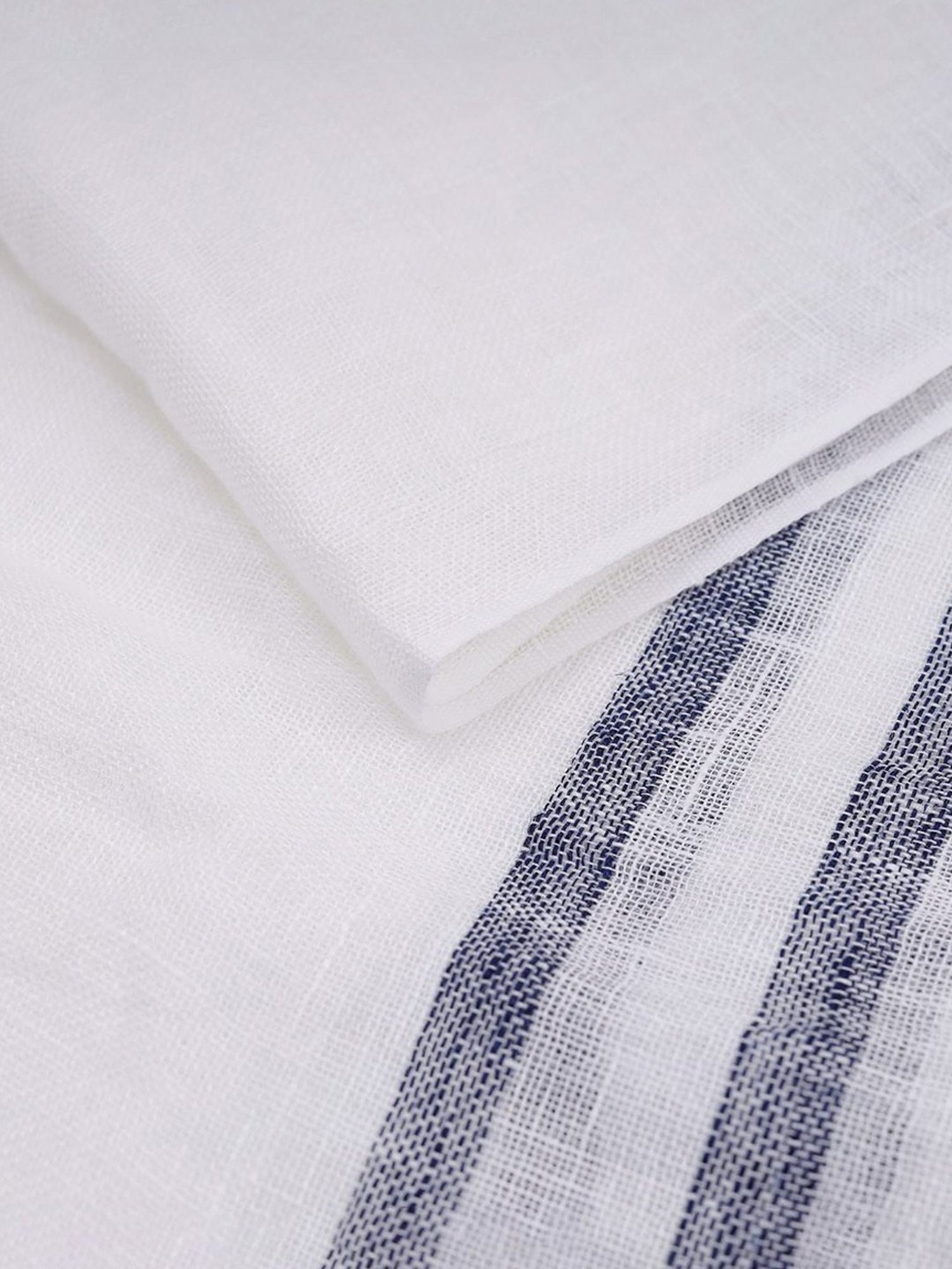 Linen Club White Pure Linen Stole