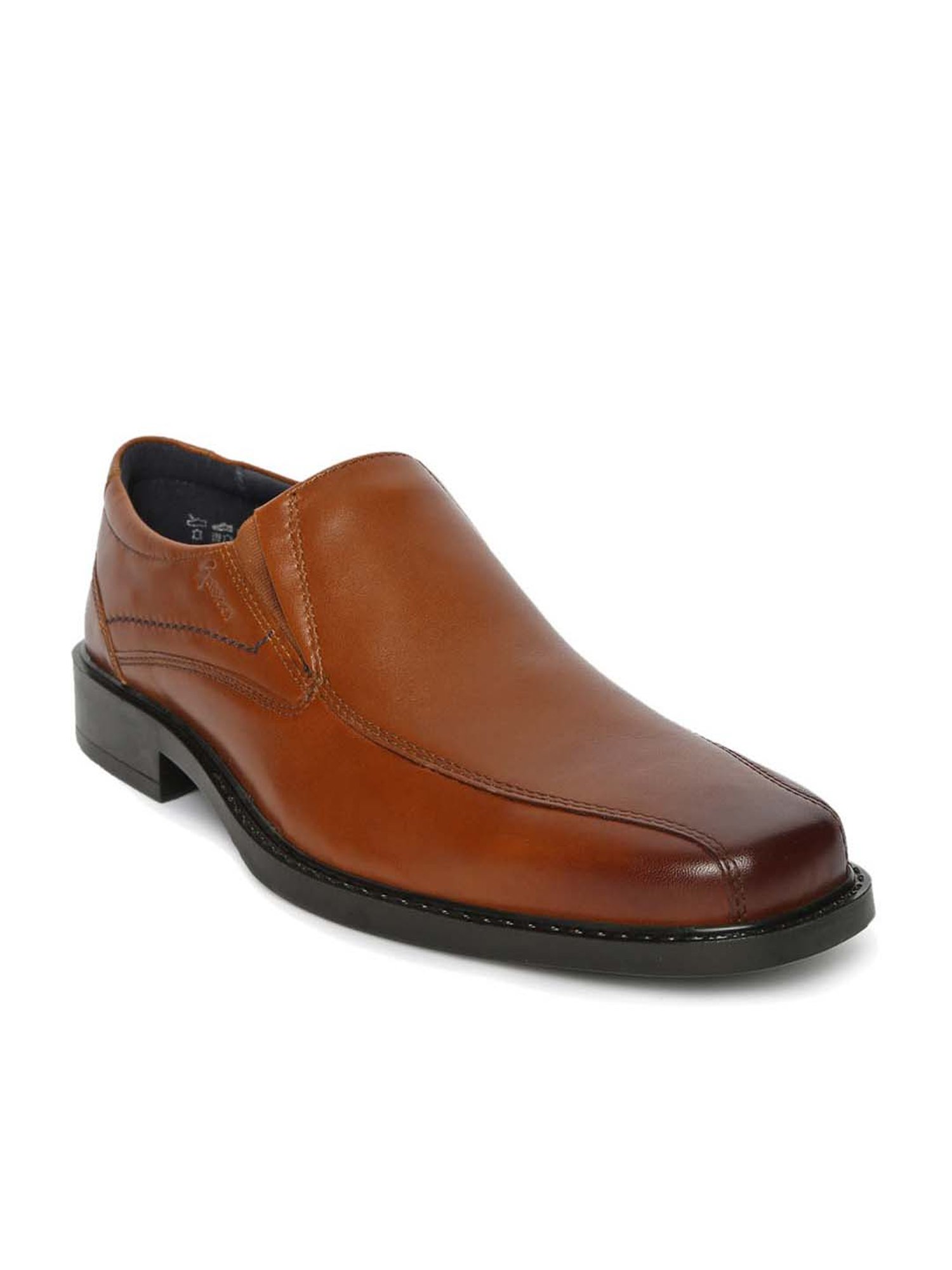 Gabicci Men's Tan Formal Slip-Ons