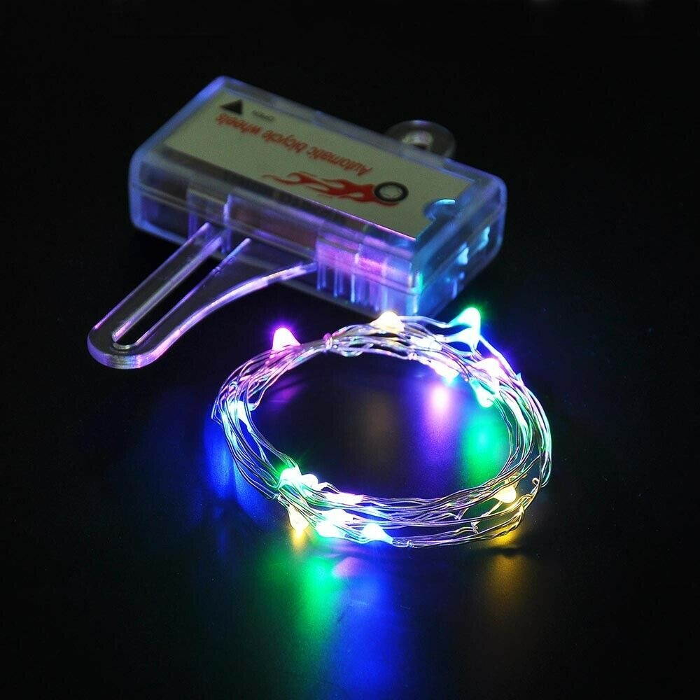 LED Bicycle Bike Cycling Rim Lights Auto Open  Close Wheel Spoke Light String