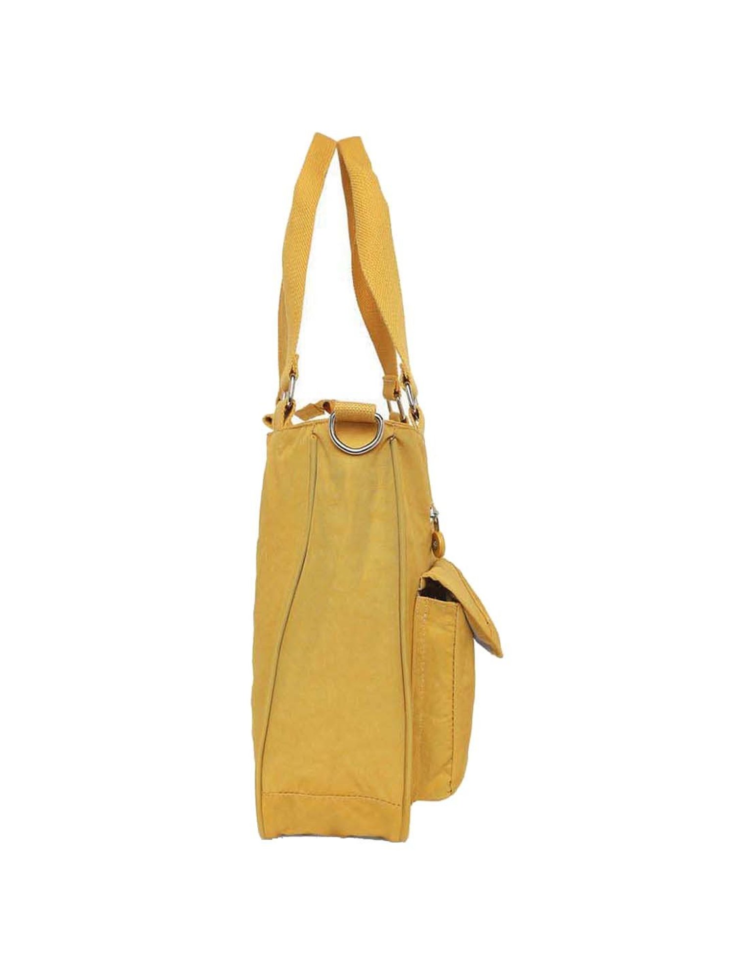 Baomi Yellow Solid Medium Shoulder Bag