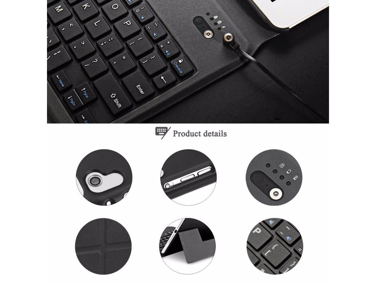 Ultra Thin Wireless Bluetooth Keyboard Case Full Body Protective Keyboard Case Tablet Cover for iPad Air 1/2/Pro 9.7
