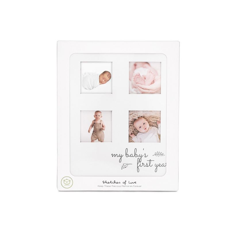 KeaBabies Baby First 5 Years Memory Book Journal, White