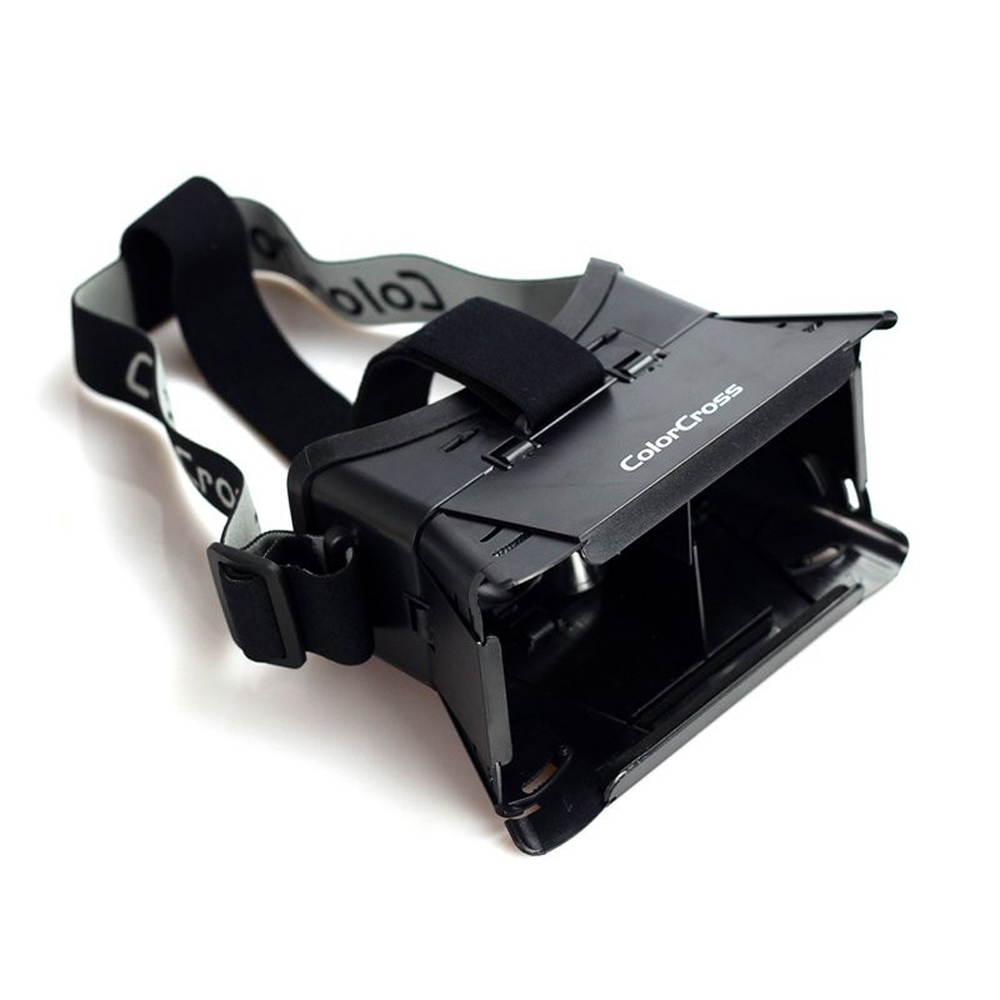 Head Mount Virtural Reality 3D VR Glasses 3D Movies Google Cardboard + Bluetooth Controller Gamepad Selfie Shutter for 4~6" Smartphones