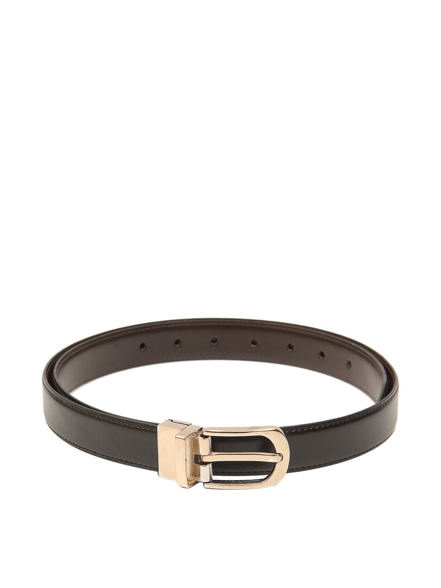 Calvadoss Black & Brown Reversible Belt for Women