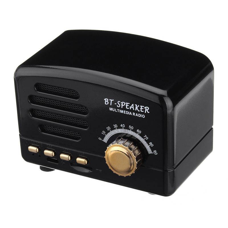 MECO Mini Portable Wireless Bluetooth Speaker Stereo Super Bass FM TF AUX USB - Black