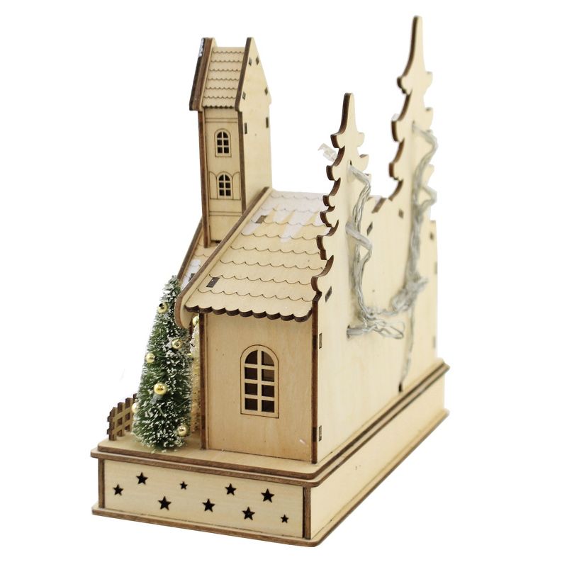 Christmas 8.75" Joy Laser Church Led Battery Operated  -  Decorative Figurines