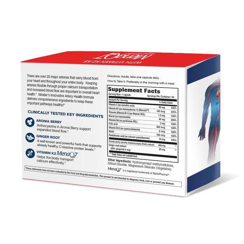 Weider Artery Health Dietary Supplement Capsules - 30ct