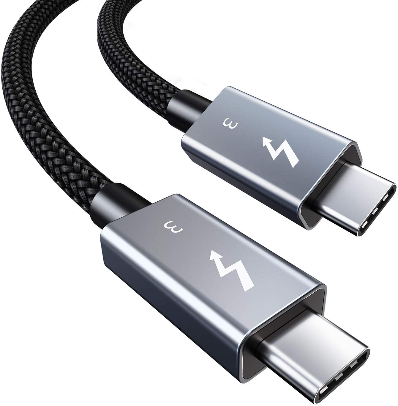 Thunderbolt 3 Cable 40Gpbs/100W/5ACabletime Thunderbolt 3 Certified USB C Cable Compatible with New MacBook Pro ThinkPad Yoga Alienware 17 and More