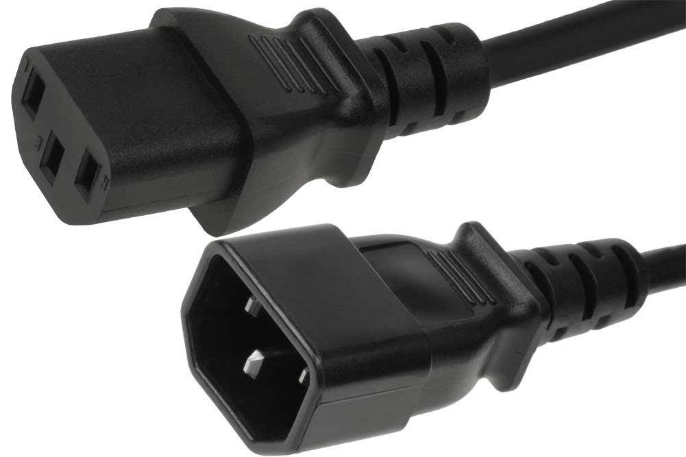 SF Cable 15ft 18 AWG Computer Power Extension Cord (IEC320 C13 to IEC320 C14)