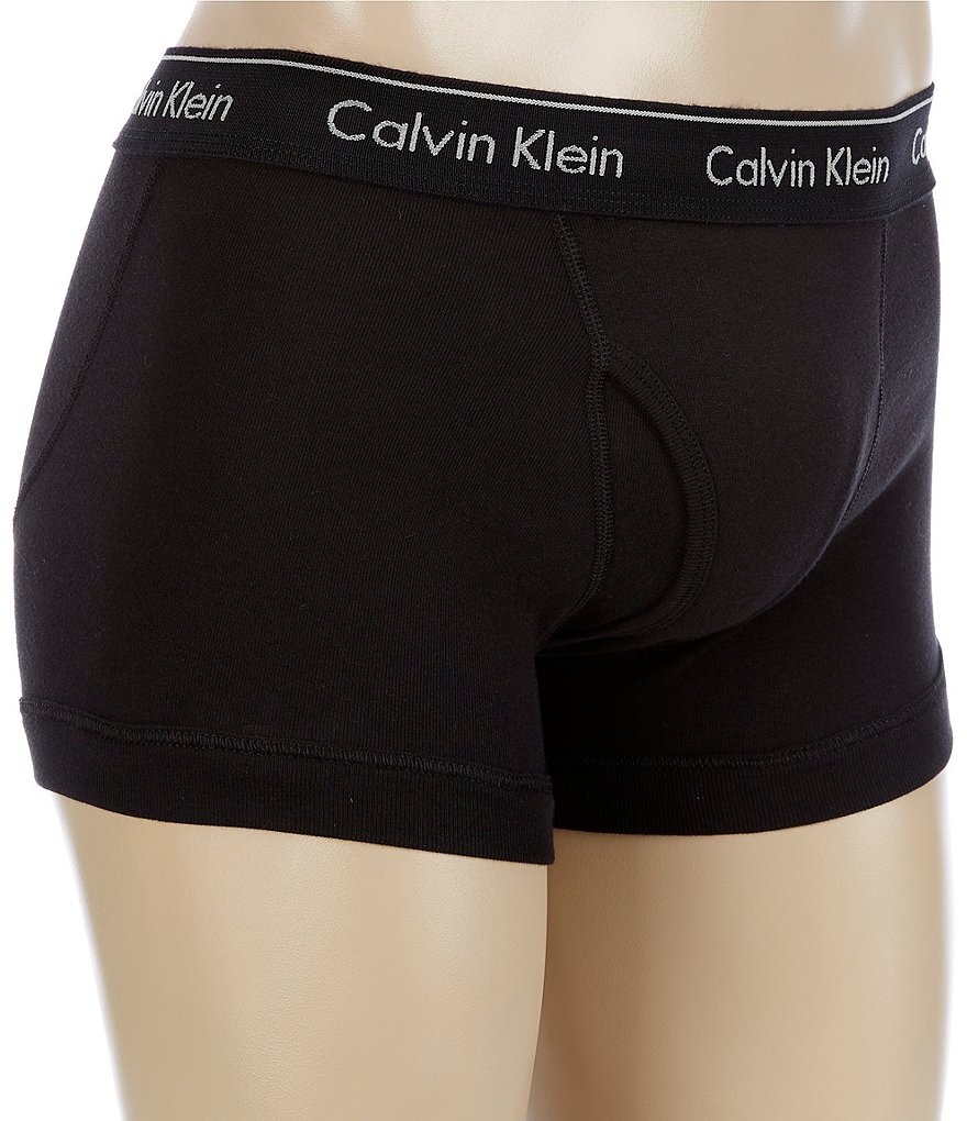 Calvin Klein Cotton Classic Solid Trunks 3-Pack