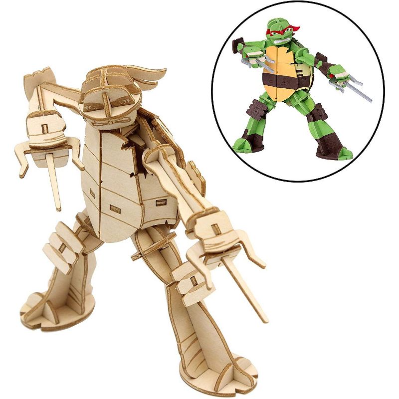 Incredibuilds Teenage Mutant Ninja Turtles Raphael Wood Model Figure Kit