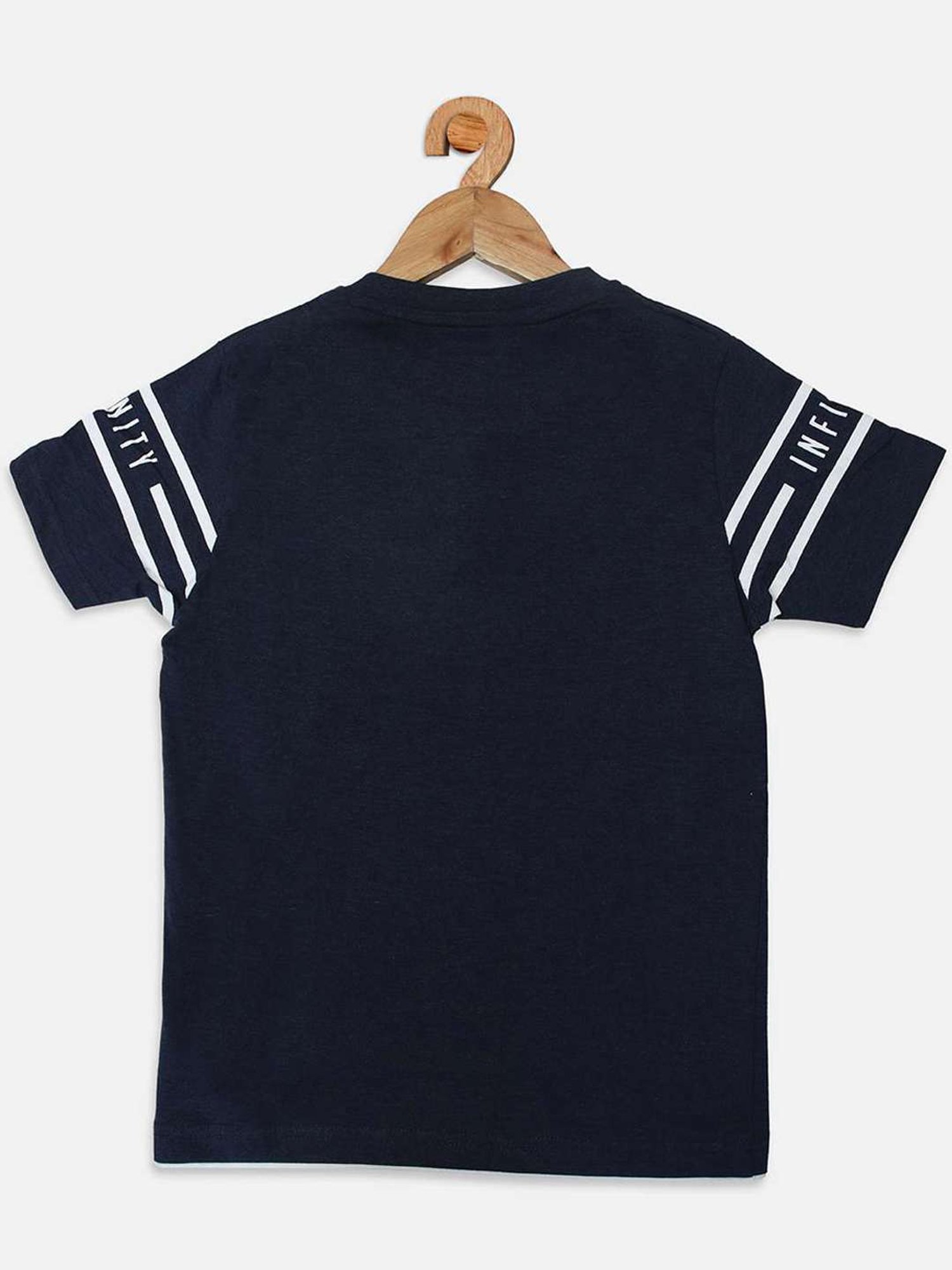 NINS MODA Kids Navy Printed T-Shirt