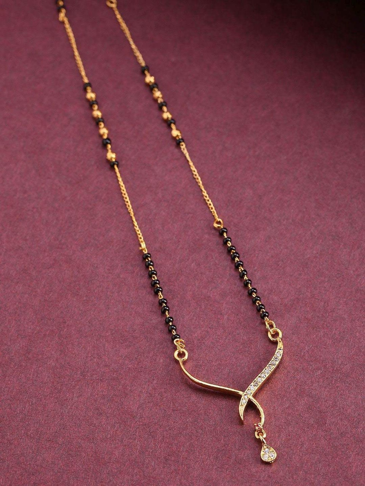 Priyaasi Golden Brass Mangalsutra