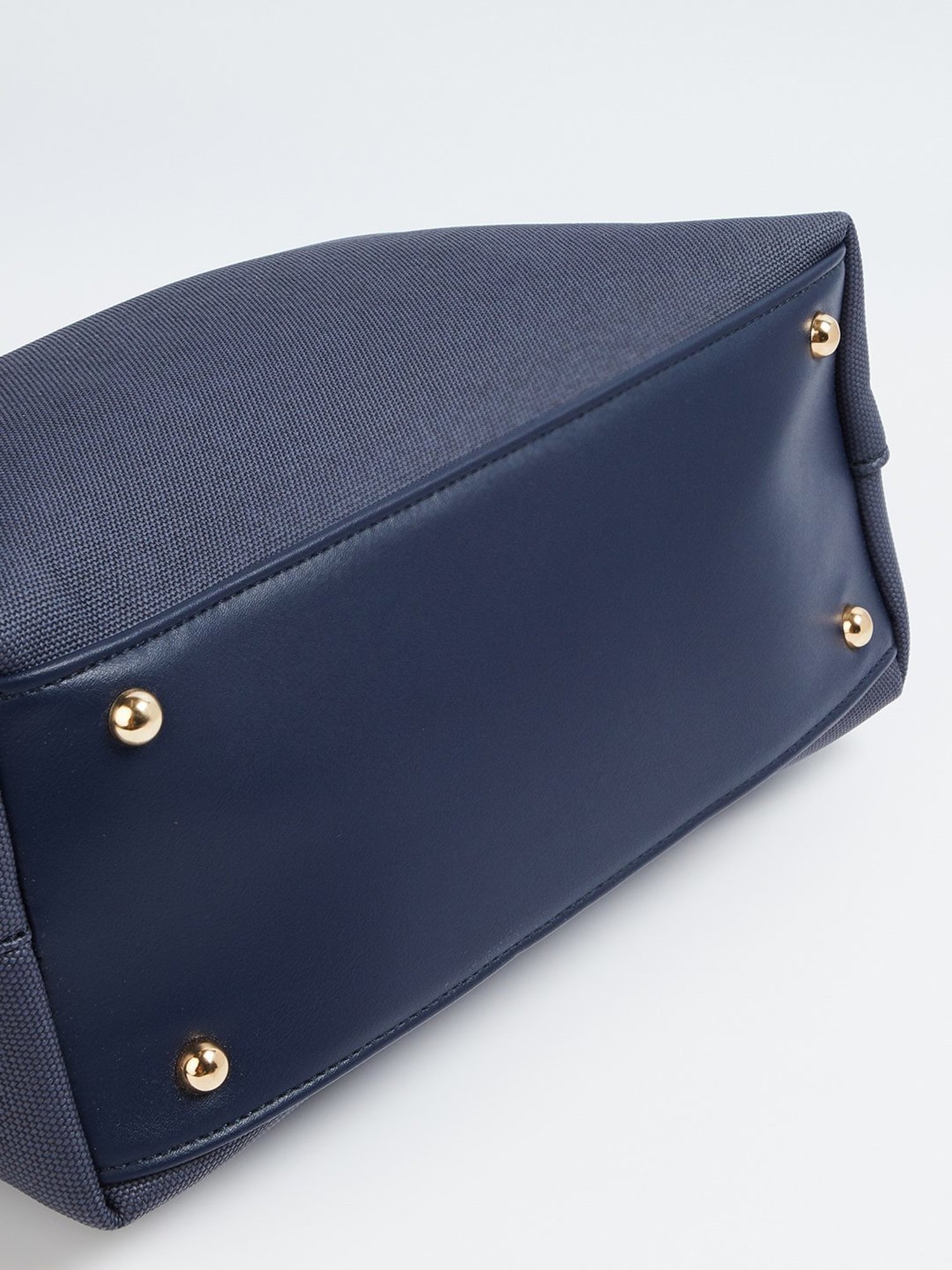 Code by Lifestyle Navy Textured Tote Bag