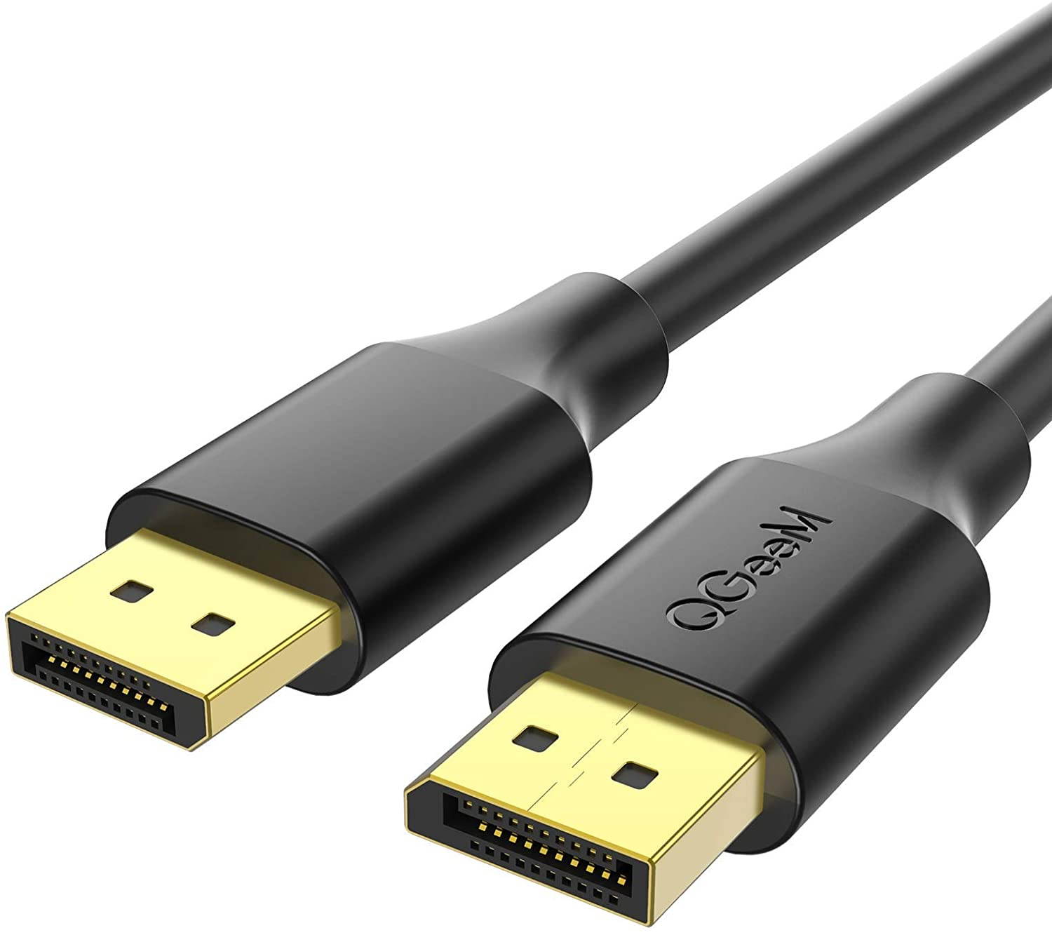 QGeeM DisplayPort 1.2 Cable 3FT,4K DisplayPort to DisplayPort Cable,High Speed DP Cable Supports 4K@60Hz and 2K@144Hz Compatible with PC,Laptop,TV, Displayport Cable for Monitor