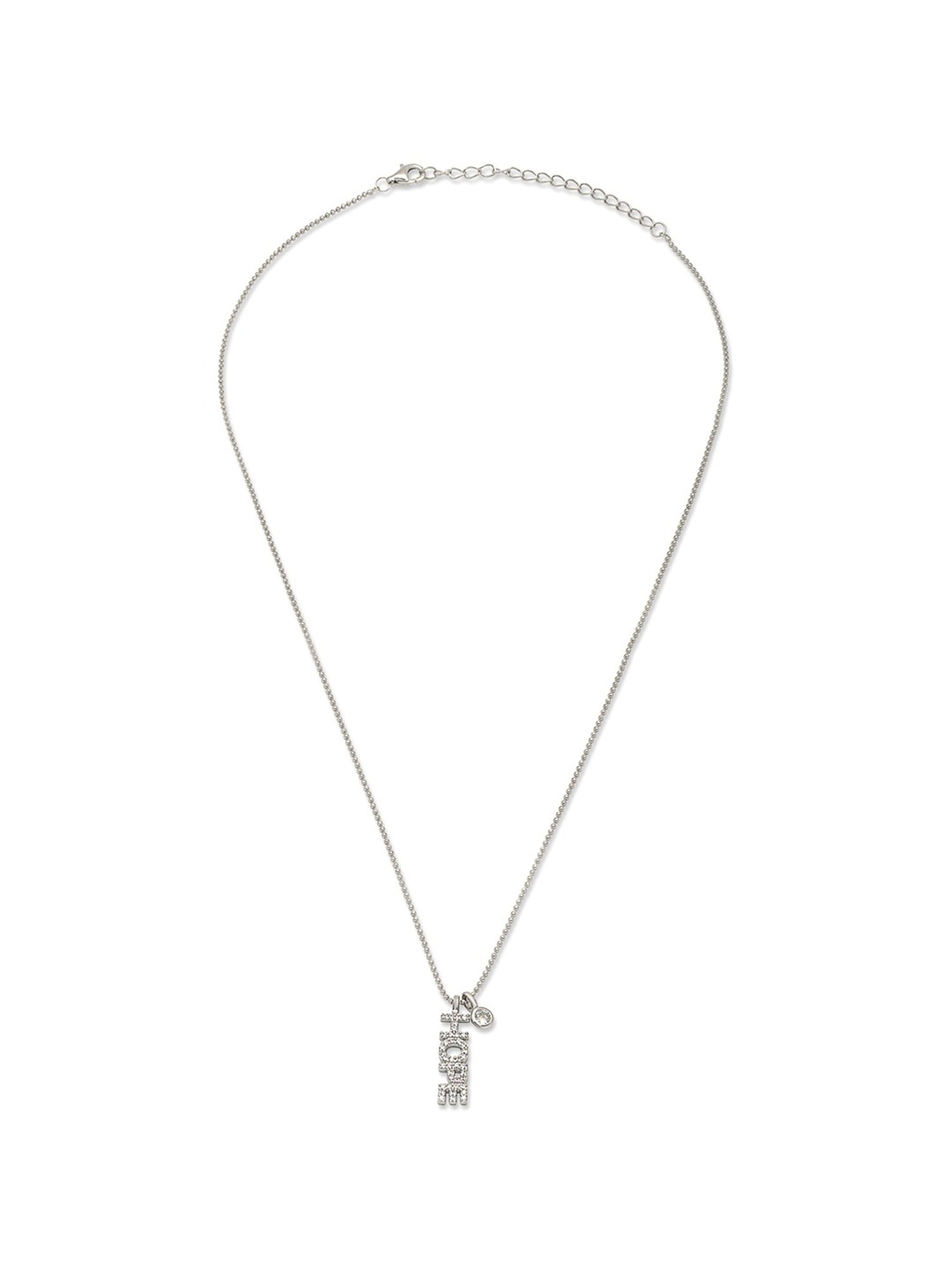 Silberry 92.5 Sterling Silver Crystal Hope Necklace