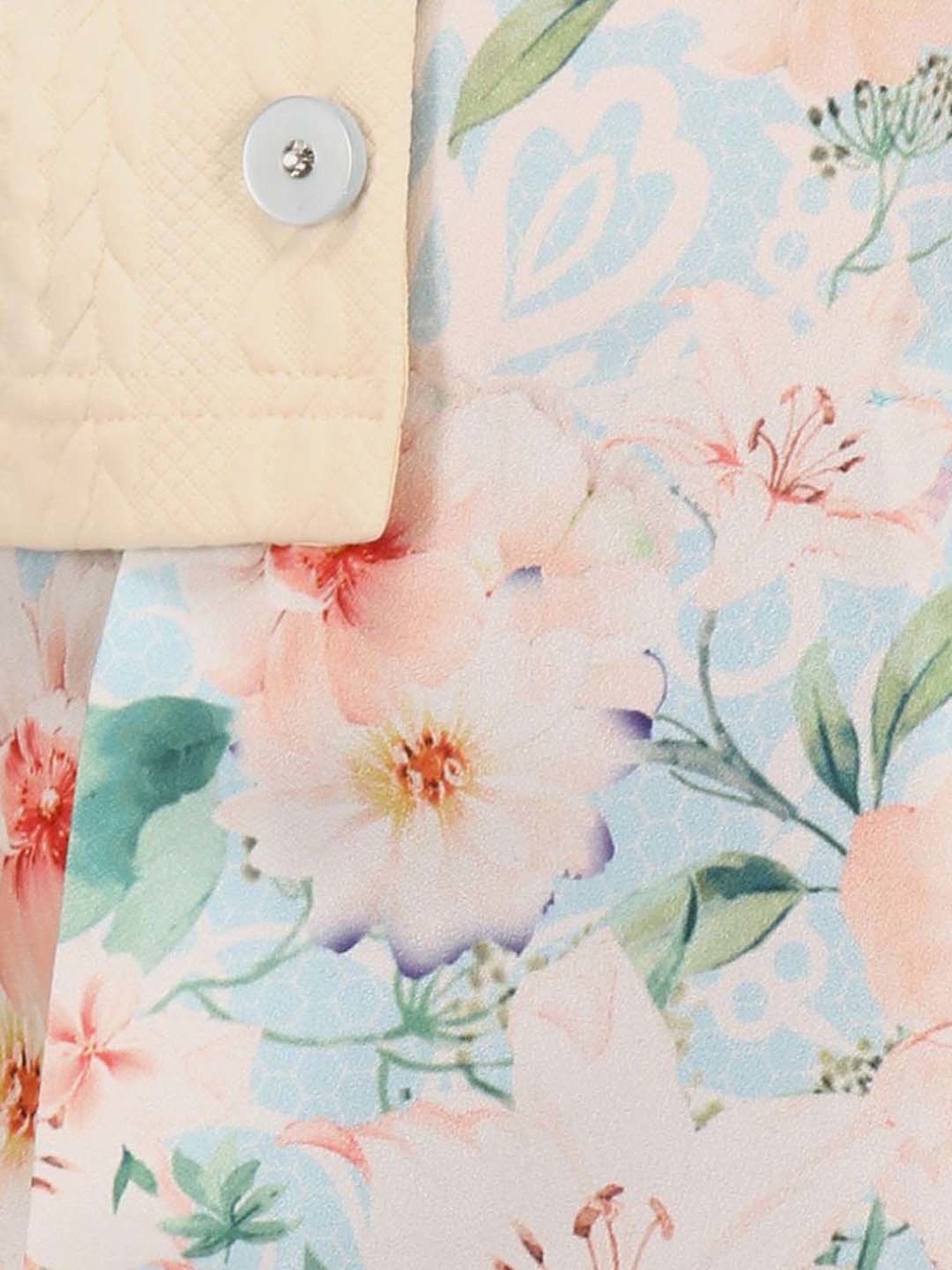 Cutecumber Kids Blue Embellished Full Sleeves Dress