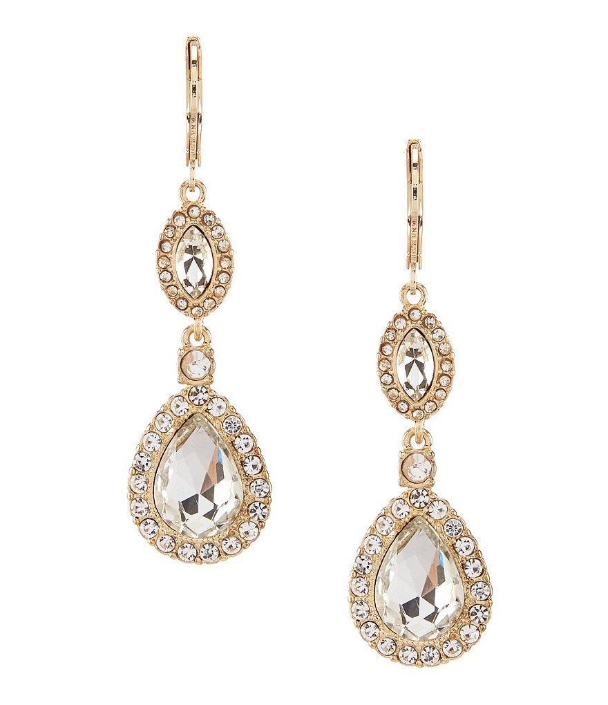 Gemma Layne Pave Elegant Drop Earrings