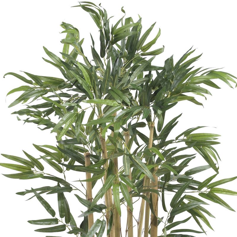 36" Artificial Bambusa Bamboo Tree in Pot Black - Nearly Natural