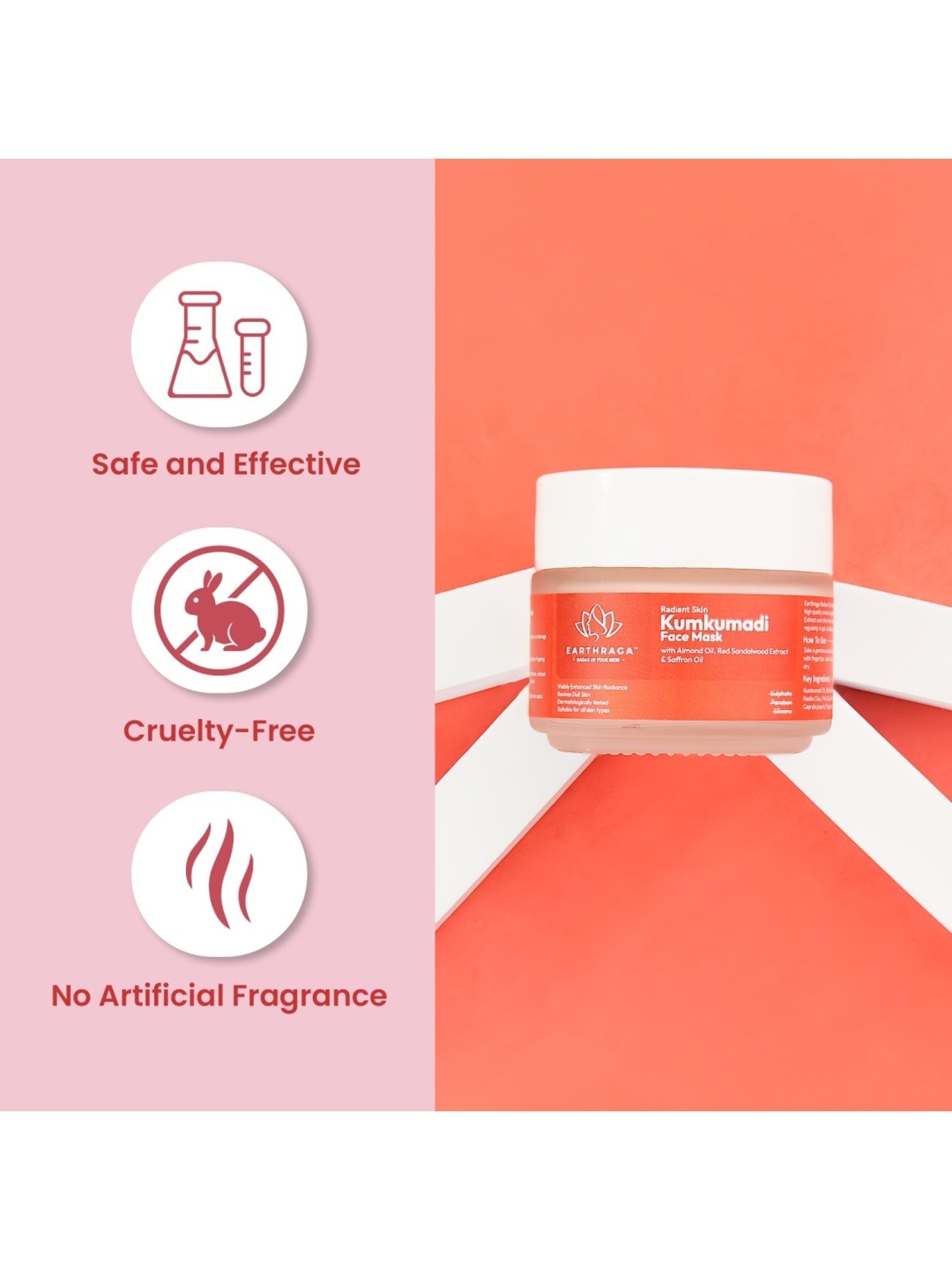 Earthraga Radiant Skin Kumkumadi Face Mask - 100 gm