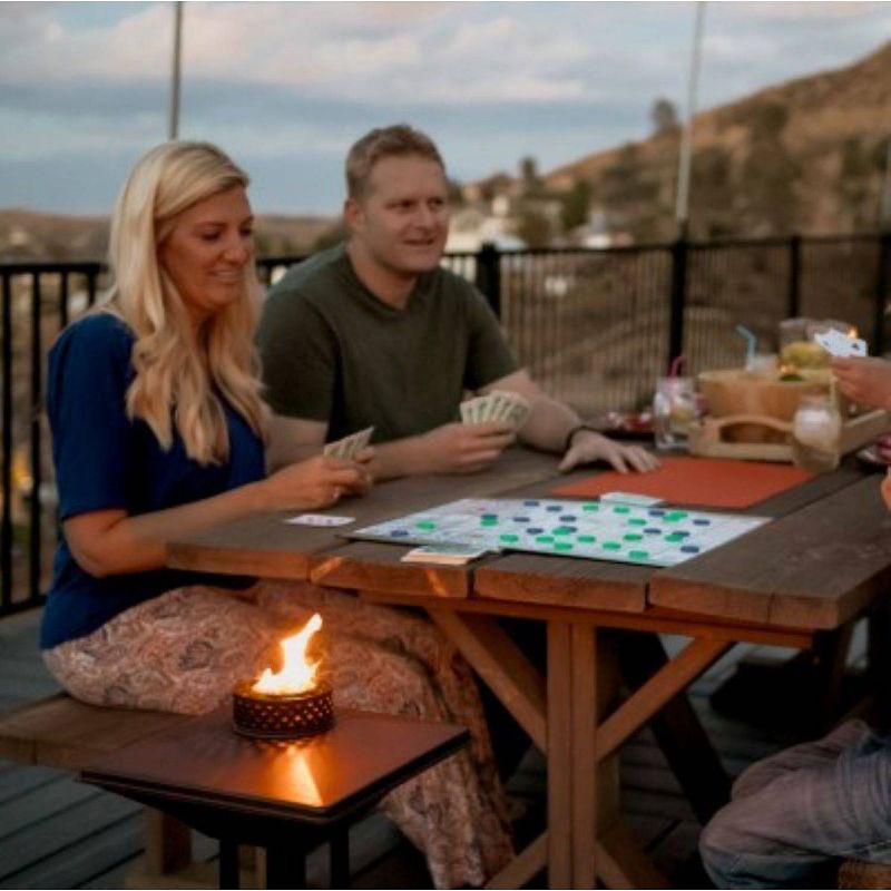 28" Metal Pedestal Patio Torch Bronze - TIKI