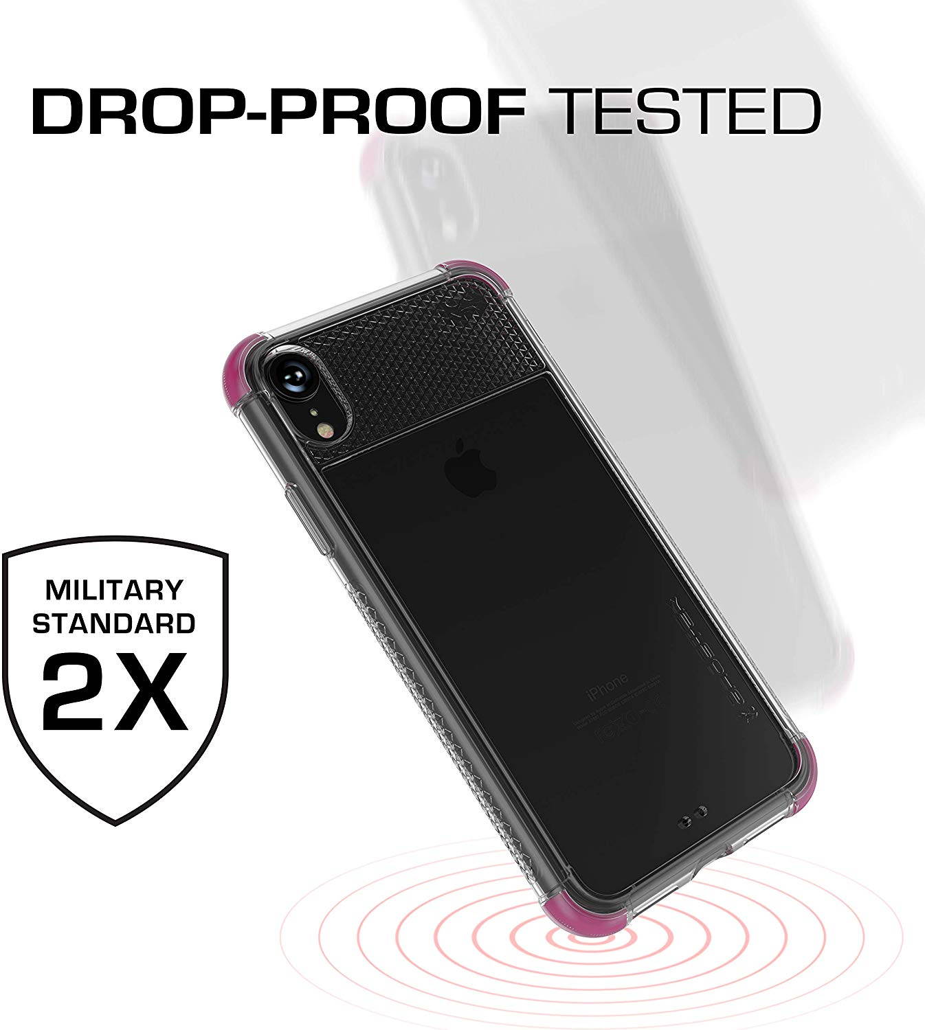 Moshi Vitros Clear Case for iPhone 11 - For Apple iPhone 11 Smartphone - Clear, Raven Black - High Gloss