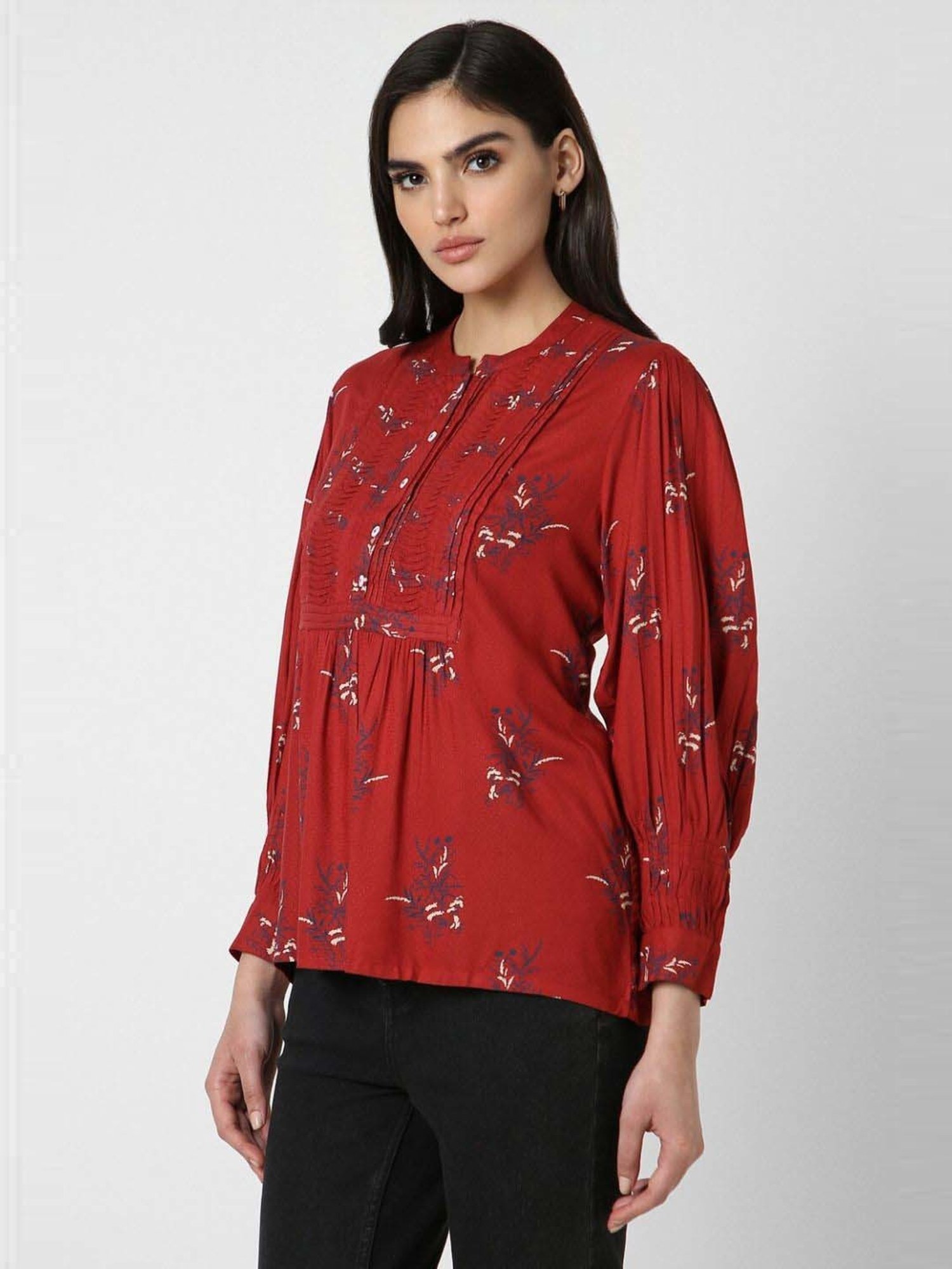 Van Heusen Red Printed Tunic