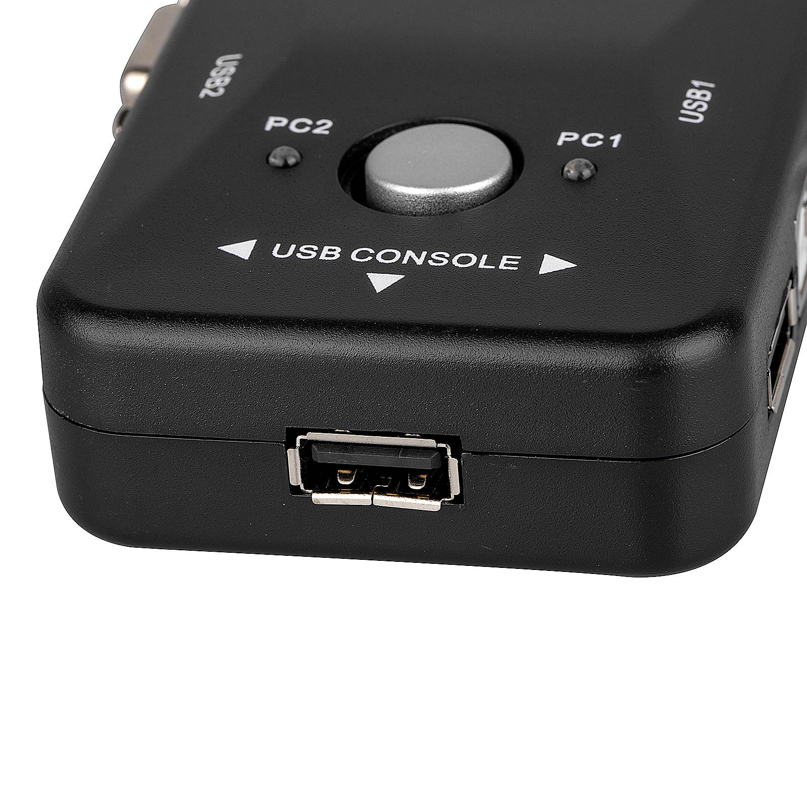 2 Port KVM Switch Box VGA USB Combo Cable