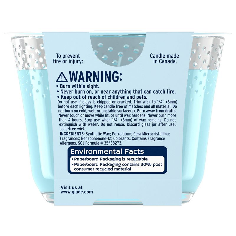 Glade Aqua Waves 3-Wick Candle - 6.8oz