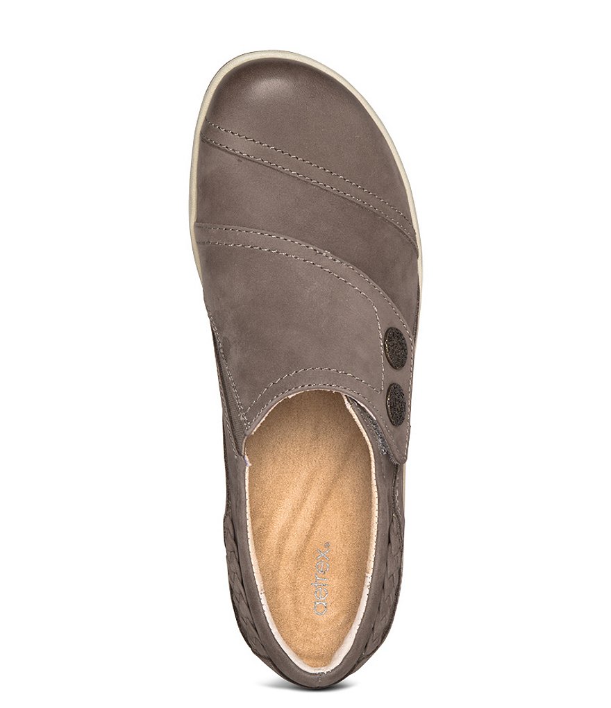 Aetrex Karina Monk Strap Leather Loafers