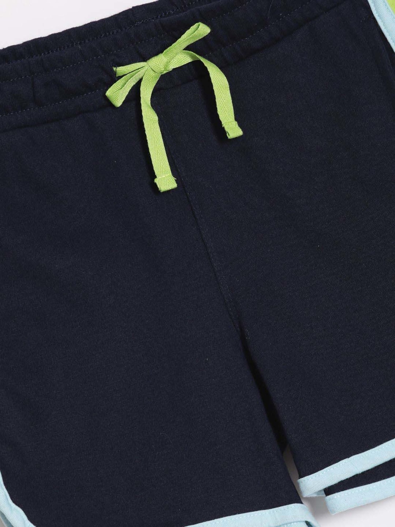 Coolsters by Pantaloons Kids Jet Black Cotton Regular Fit Shorts