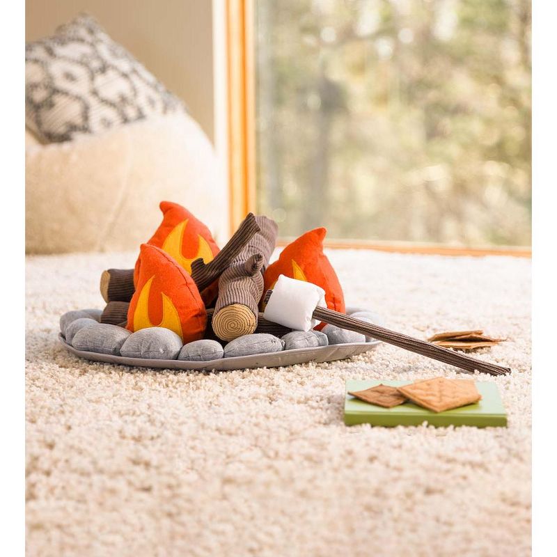 HearthSong - Plush Campfire Set for Kids Outdoor Play