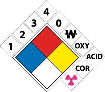 NMC NFPK8-HAZARDOUS MATERIAL KIT, 15.5X15.5 RIGID BACKBOARD, WITH 1 EACH OF 6" SYMBOLS AND 3 EACH OF NUMBERS 1 THRU 0 IN P/S VINYL (1 EACH)