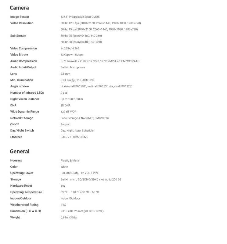 ANNKE 8MP 4K Ultra HD PoE ONVIF 8CH NVR Security Camera System with H.265+ Coding 4K Wired HD Outdoor Indoor IP67 Weatherproof Cameras Supports 256 GB TF Card Remote Access 4 Camera with 2TB