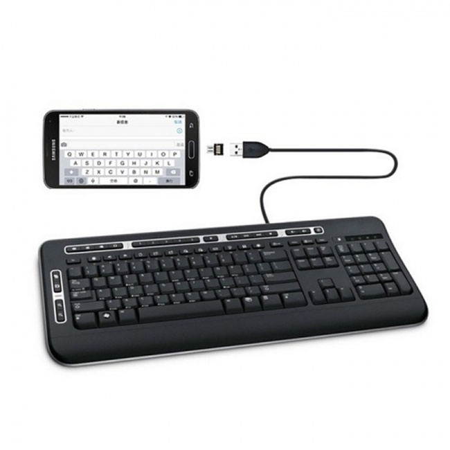 Cablecc  5pcs Ultra Mini DM Micro USB 5pin OTG Adapter Connector for Cell Phone Tablet & USB Cable & Flash Disk