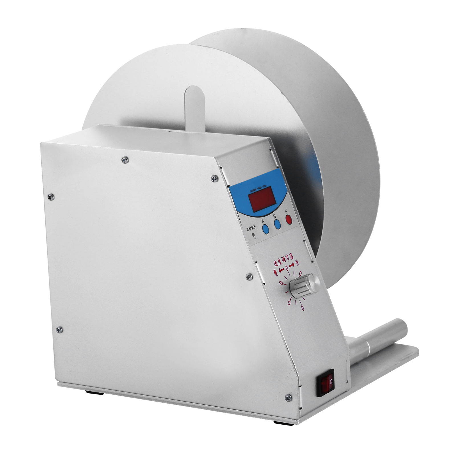 VEVOR Label Rewinder Digital Automatic Rewinding Machine Adjustable Speed 1 Core Sticker Tags Barcode Rewinder Label Printing Machine for Office Warehouse Production line