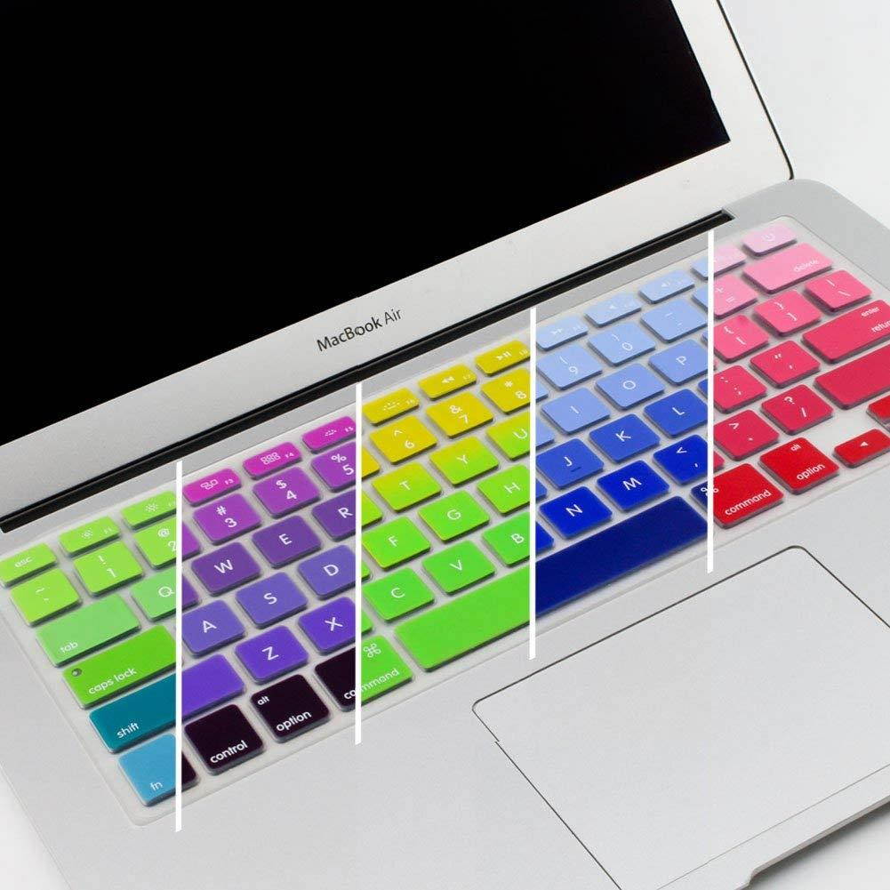 All-inside (Pack of 10 Colors) Ombre Color Keyboard Skin for MacBook Pro 13" 15" 17" (with or without Retina Display) / MacBoook Air 13"