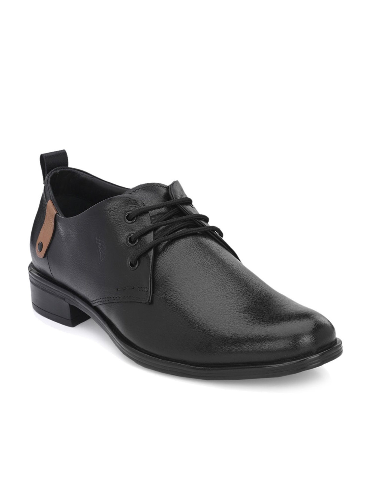 Hitz Men's Black Derby Shoes