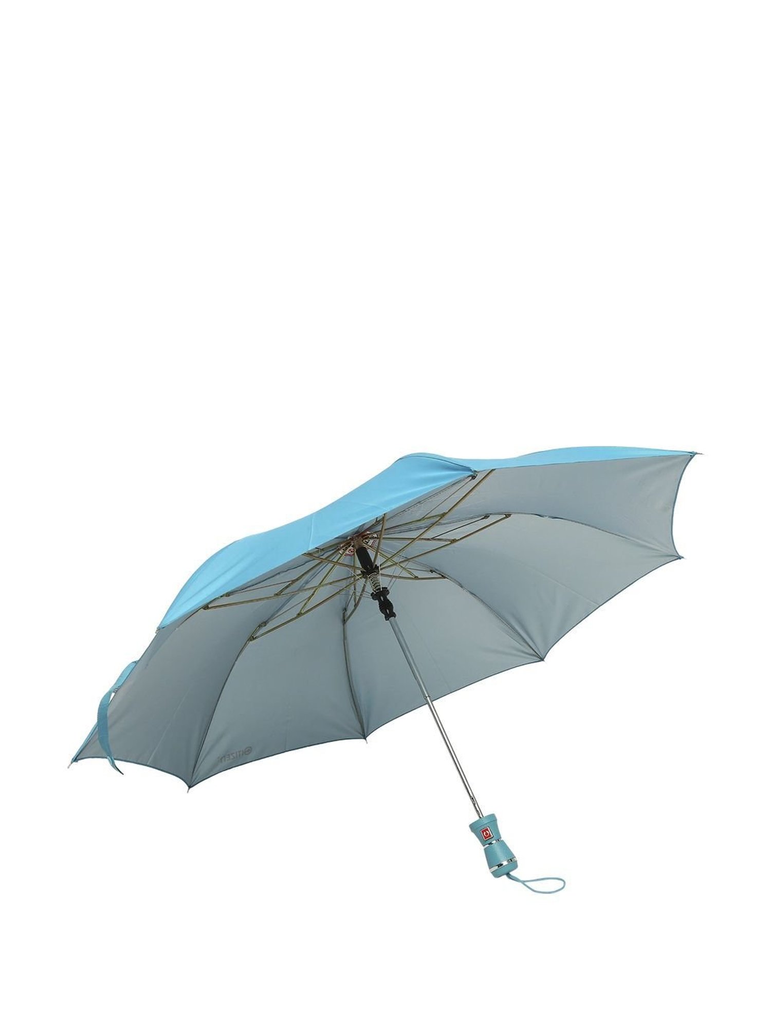 Citizen Blue & Silver Solid Free Size Umbrella