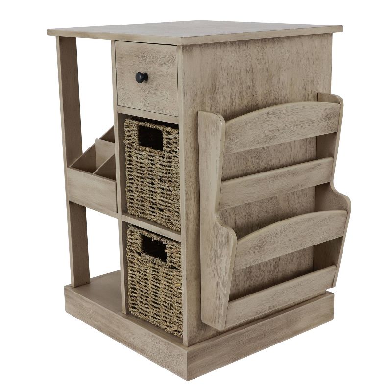 Nora Accent Table Stand White - Décor Therapy