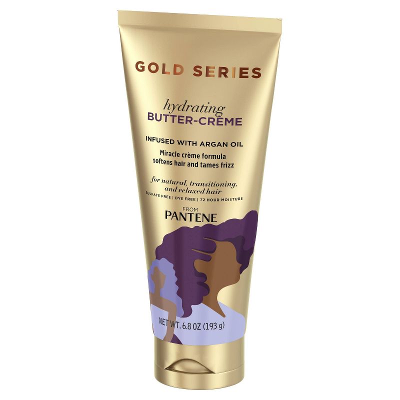 Pantene Gold Series Sulfate-Free Hydrating Butter Cream for Curly, Coily Hair - 6.8oz