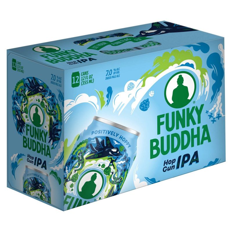 Funky Buddha Hop Gun IPA Beer - 12pk/12 fl oz Cans