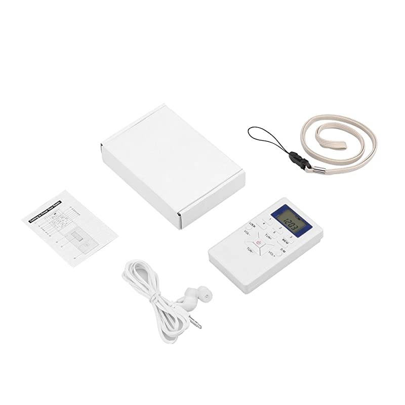 Portable Radio With Headphones,  Pocket FM Radio Mini Digital Tuning Walkman Radio, Earphone, Lock Screen for Walk/Jogging/Gym/Camping