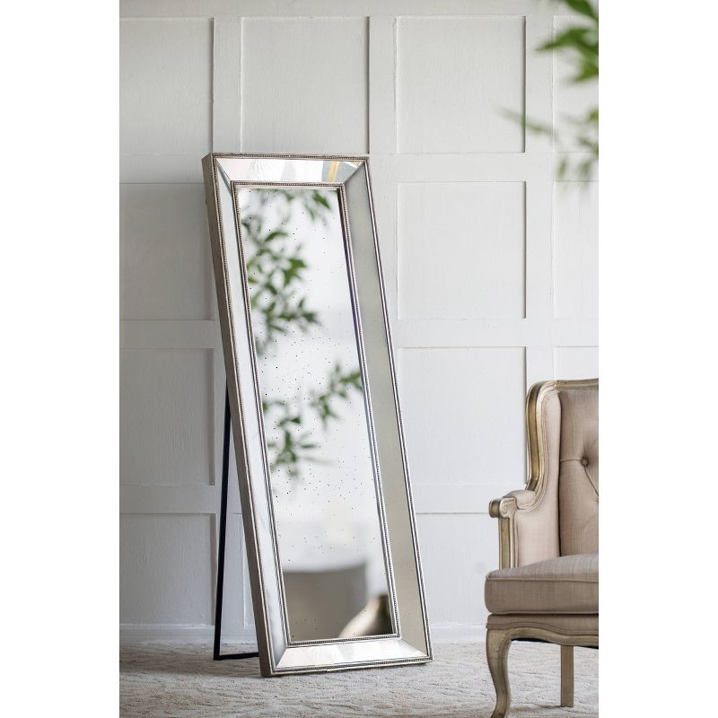 15"x51" White Full Length Over The Door Mirror White - Patton Wall Decor