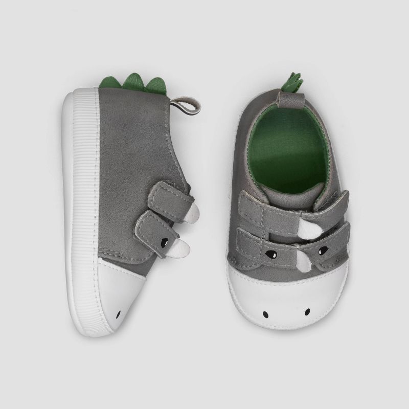 Baby Boys' Dino Sneakers - Just One You® made by carter's Gray 0-3M
