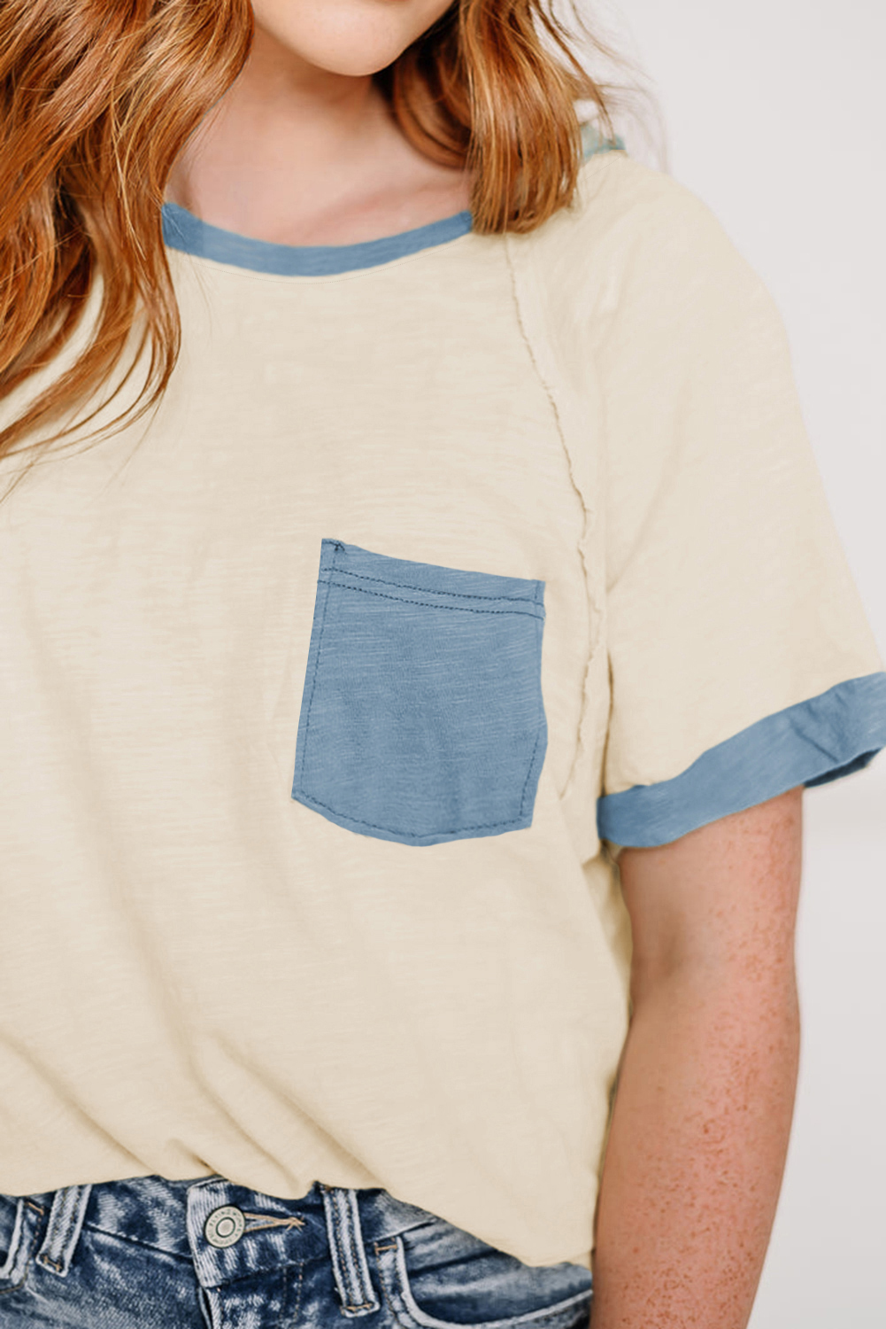 Rose Leopard Print V Neck Plus Size Tee